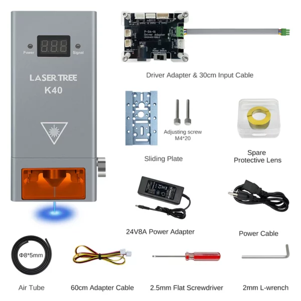 ماژول لیزر Laser tree مدل K40 با خروجی اپتیکال 40 وات